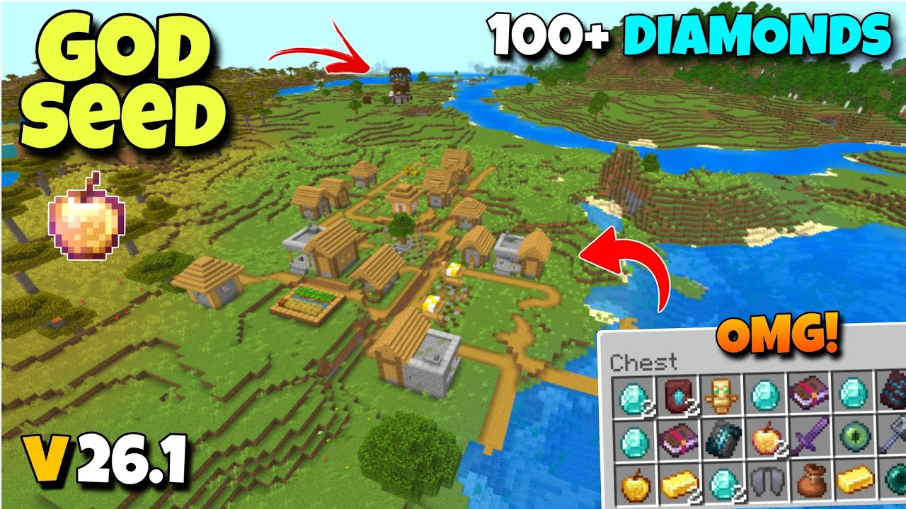 🔥Ultimate (God Seed) For Minecraft 26.1 Bedrock And PE | Seed Minecraft 26.1 | Minecraft Seeds 