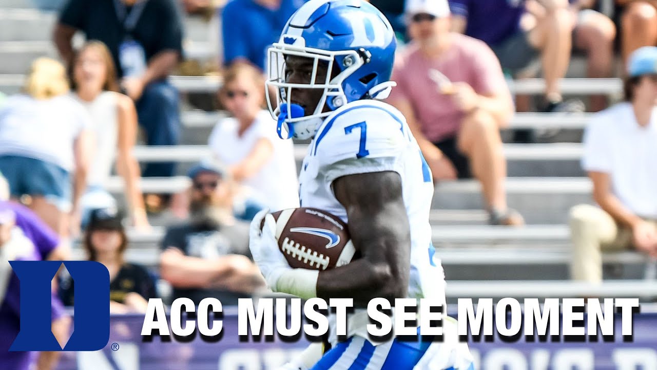 Duke's Jordan Waters Flows To The End Zone | ACC Must See Moment