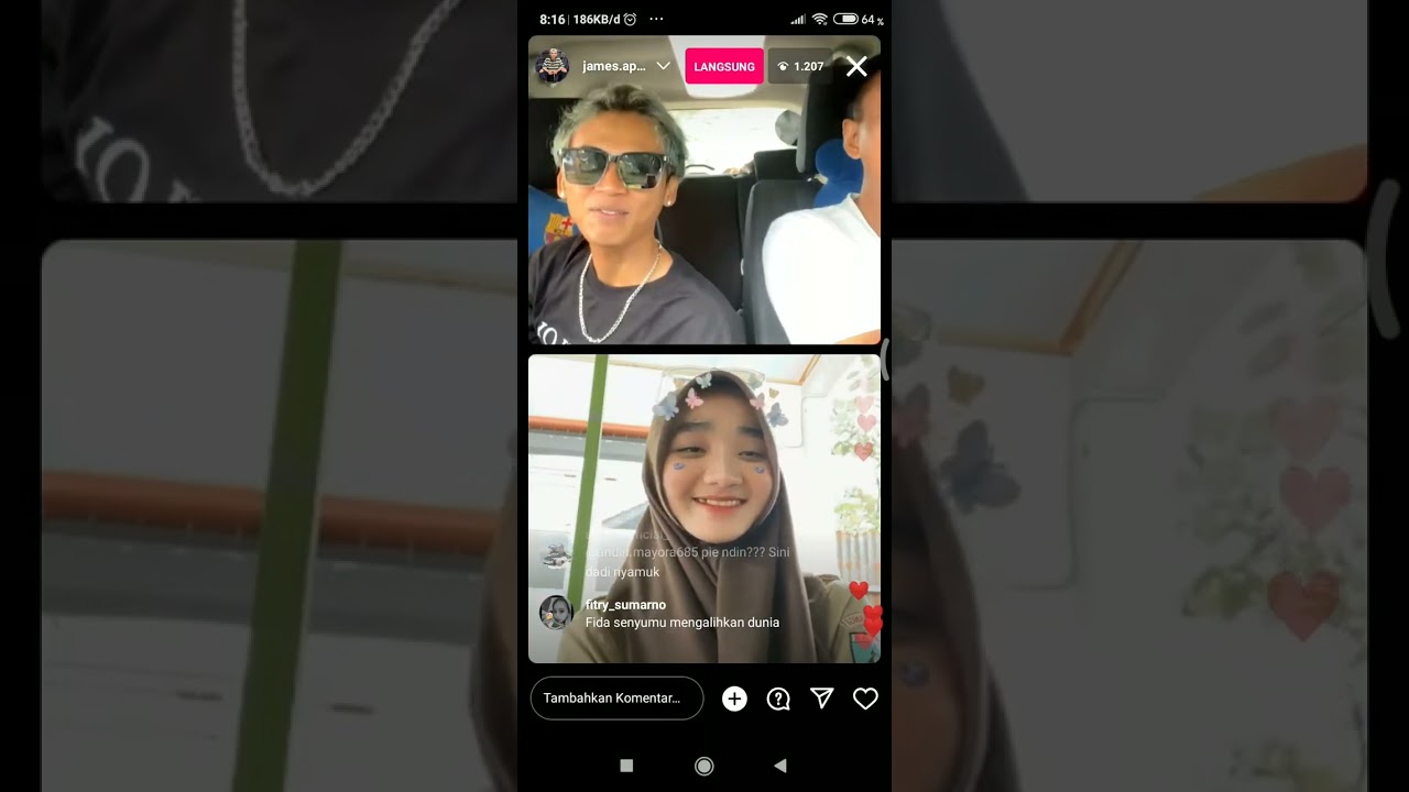 ROMANTISNYA FIDA DAN JAMES AP LIVE IG TERBARU