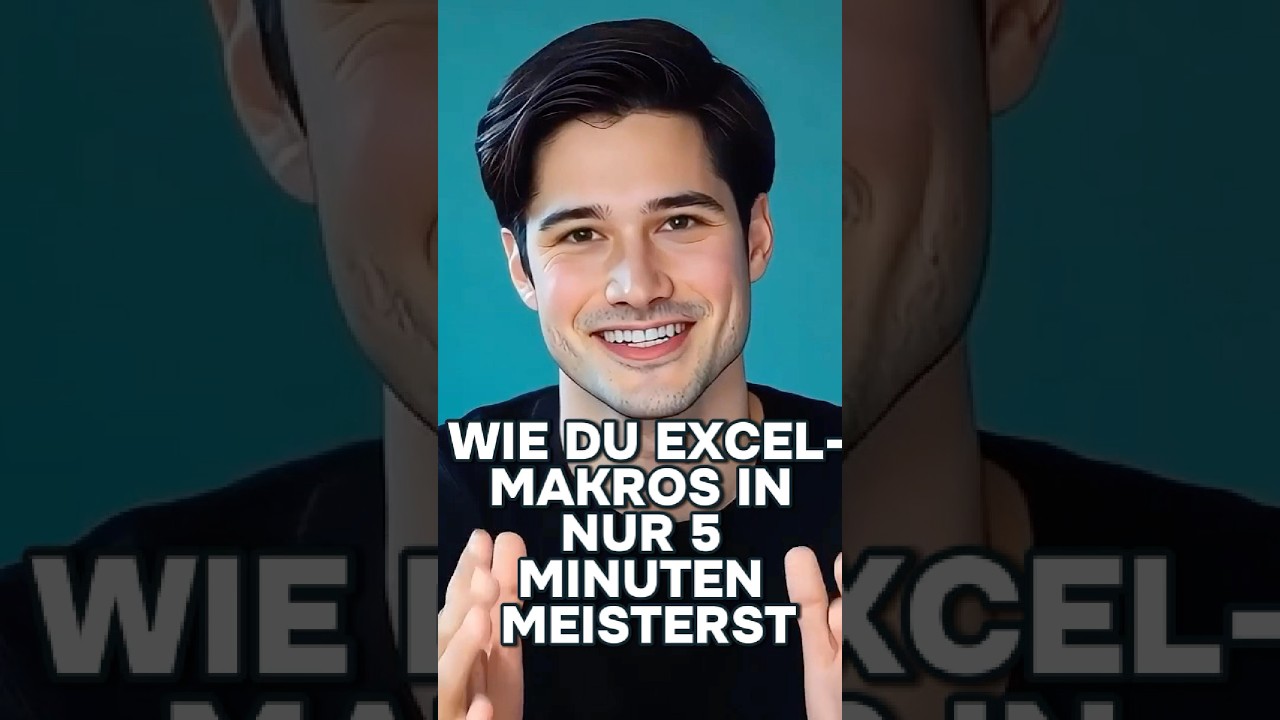 Excel Makros in nur 5 Minuten! ⚡ (Ohne VBA-Kenntnisse) #automatisierung #excel #makros #exceltips