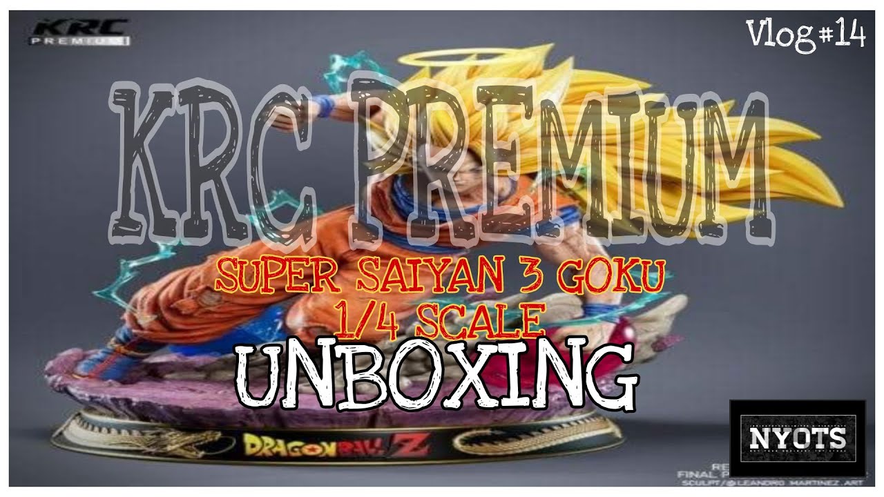 KRC PREMIUM SUPER SAIYAN 3 GOKU 1/4 UNBOXING