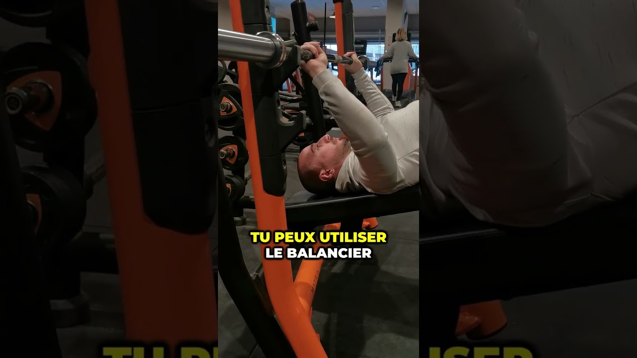 🧠Je t’apprends à faire du développé décliné à la barre libre pour développer tes pecs