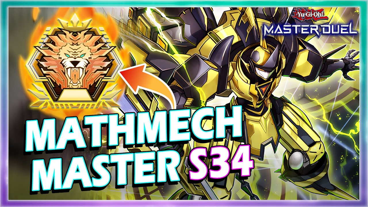 MATHMECH MASTER RANK IN SEASON 34 IN YUGIOH MASTER DUEL