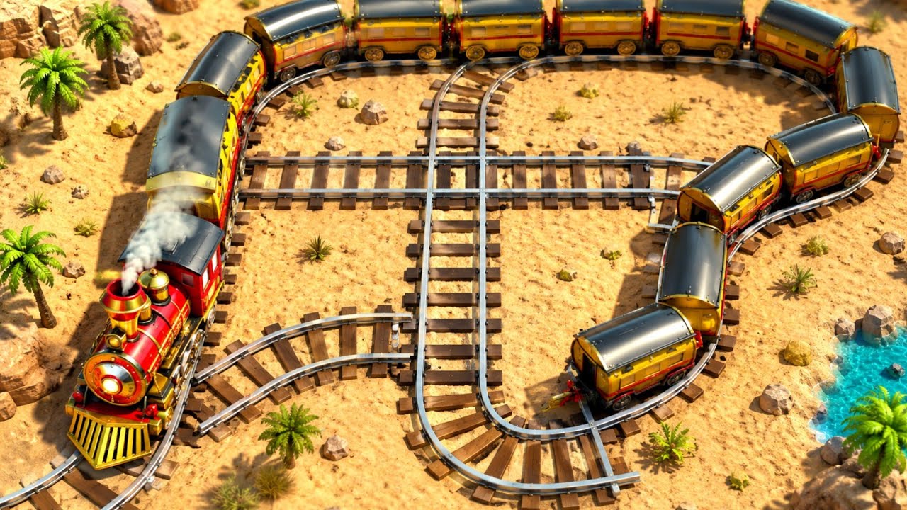 Rail Track Maze - Train Puzzle Maze Game - Android Gameplay (16)