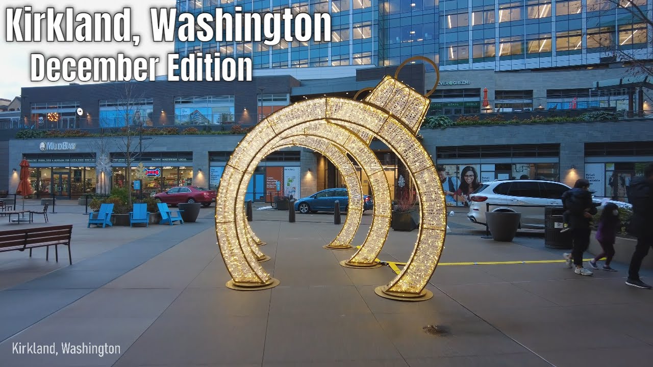 Downtown Kirkland, Washington Walking Tour 4k
