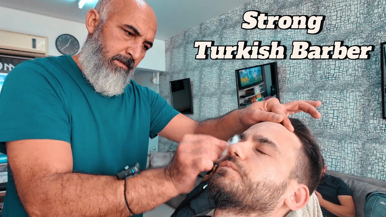 Strong Turkish Barber ASMR - Aggressive Head Massage