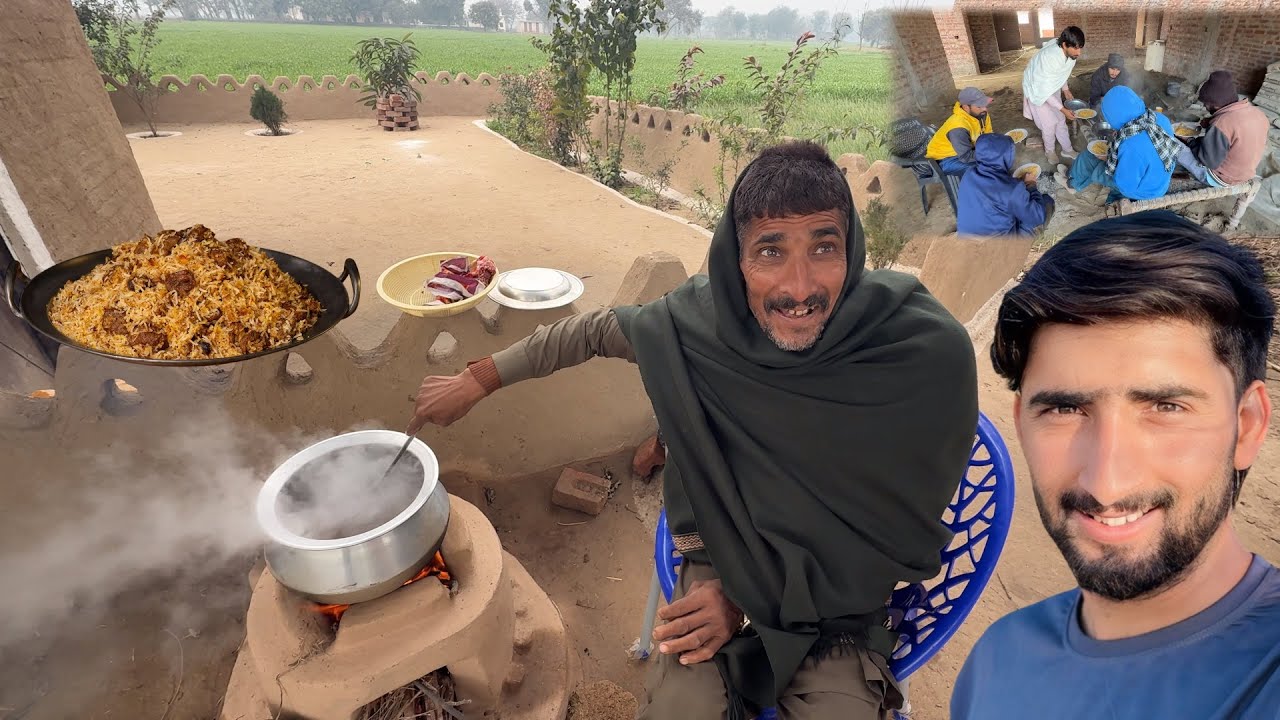Mazduron Biryani Pakai 😋Outdoor Cocking |Ufff itnai mehangai😱HamzaSidhu House 