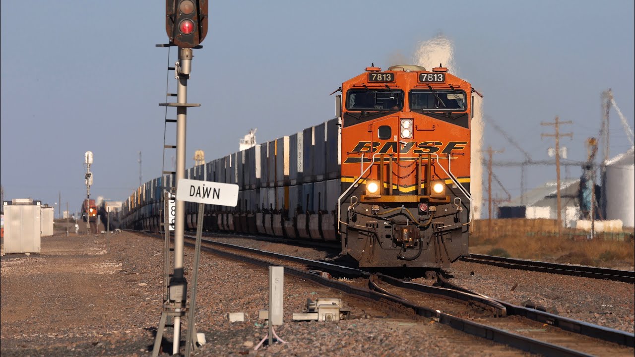 High speed BNSF trains on the Hereford Subdivision in Texas and New Mexico!