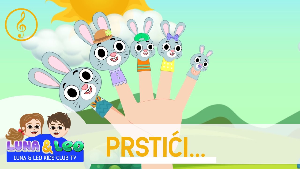 Porodica prstici - Prstici pesma | Prstici zivotinje | Prstici za decu | Luna i Leo ✋🐇🧸