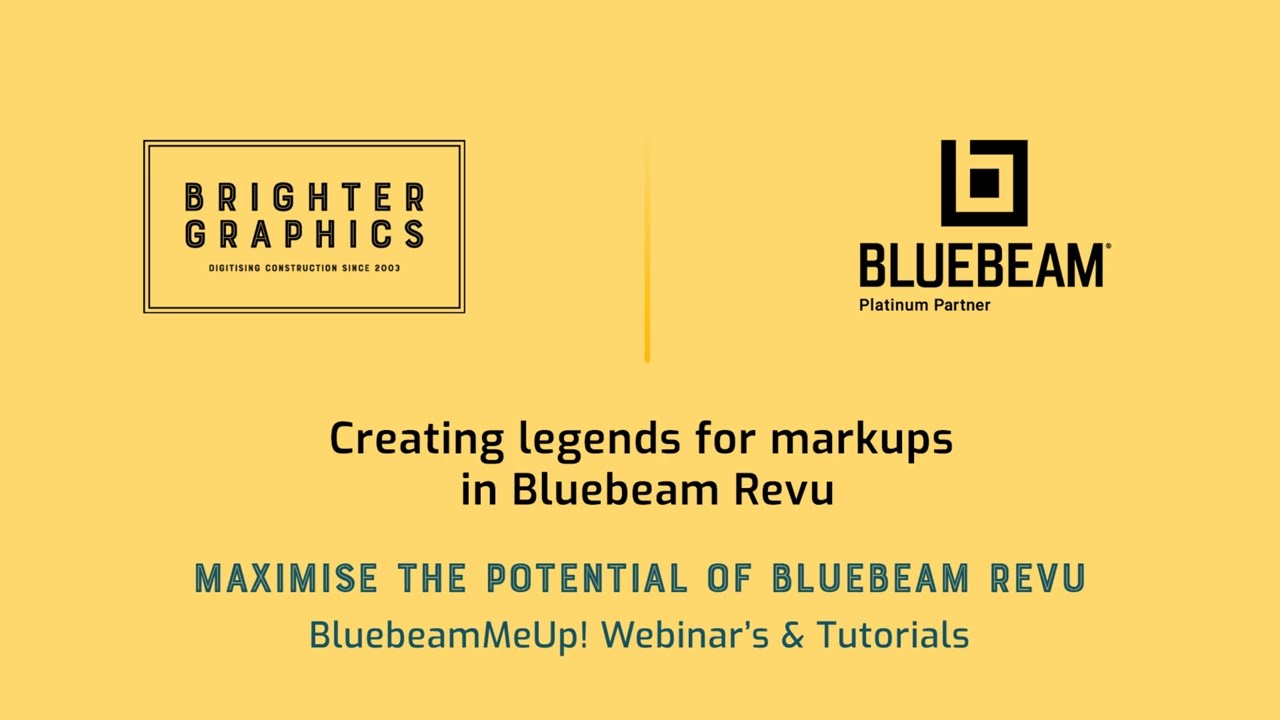 Creating Legend for Markups using Bluebeam Revu - BluebeamMeUp!