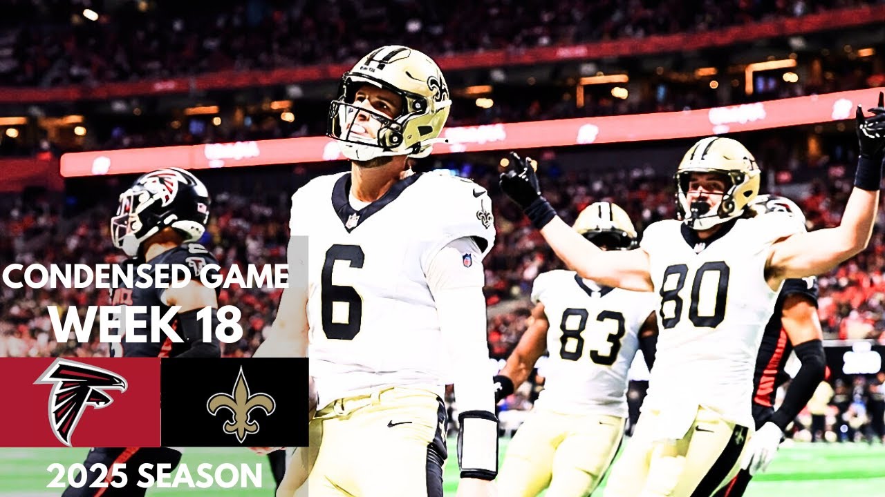 Falcons vs Saints 2025 Week 18 Condensed Game | NFL Highlights
