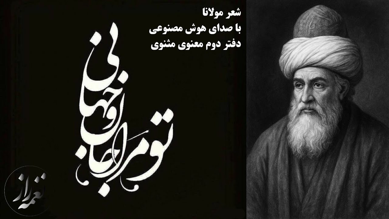 تو مرا جان و جهانی | شعر مولانا با صدای هوش مصنوعی (دختر و پسر) #viral #trending #عرفان #مولانا #شعر