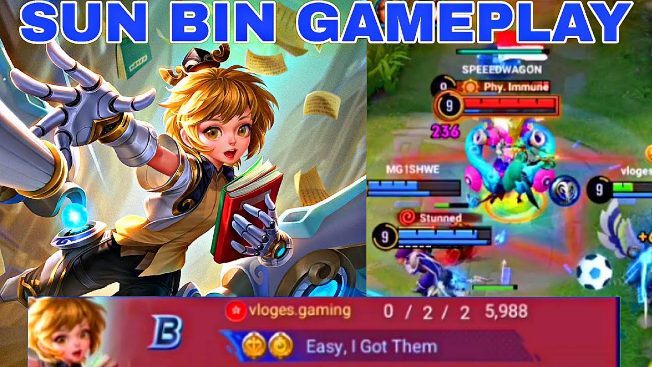 SUN BIN RANKED MATCH GAMEPLAY | HONOR OF KINGS GAMEPLAY | PLATINUM RANKED MATCH GAMEPLAY 