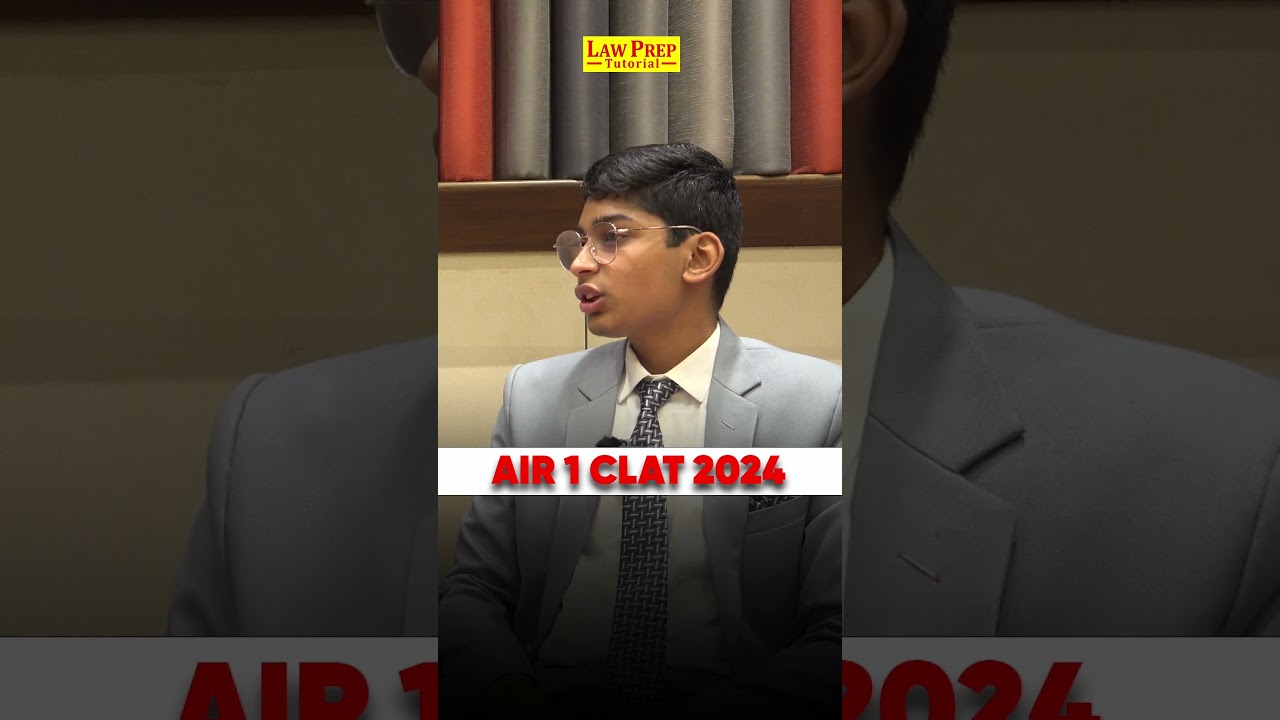 Know how AIR-1 Jai prepared his GK for CLAT! #shorts
