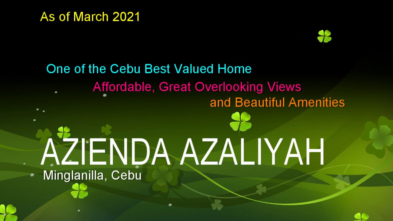 AZIENDA AZALIYAH Preselling - HOUSE & LOT in MINGLANILA as of March 2021