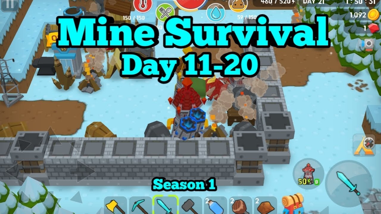 Mine Survival | Day 11-20 | Master Mode | S1