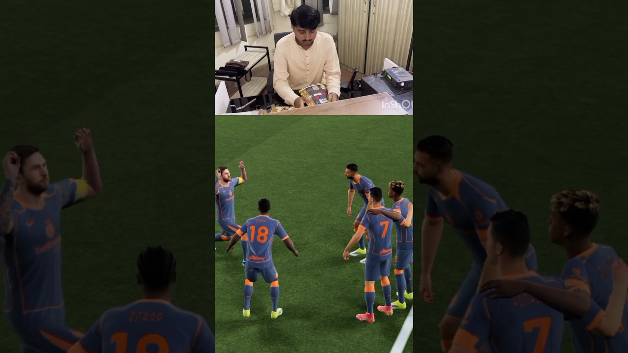 Messi's Unbelievable celebration #messivscr7#messi#messiking#messigoat#efootball#messigoal#fifa#cr7