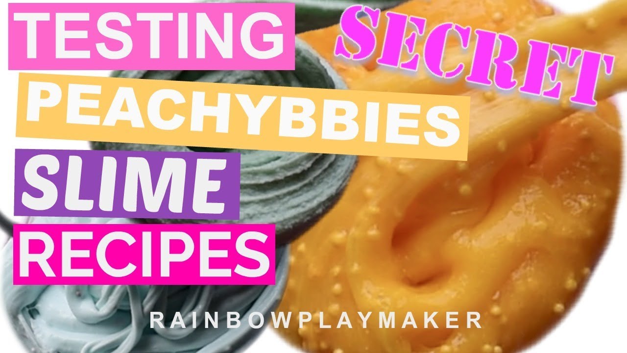 PEACHYBBIES SECRET DIY SLIME RECIPES!! CLOUD CREME SLIME RECIPE TESTING!!  EASY SLIME DIY