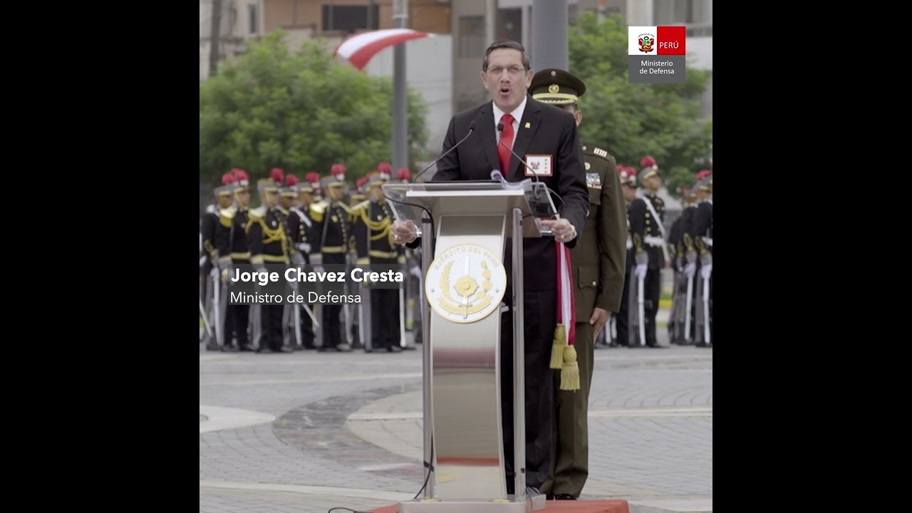 Proclama del ministro de Defensa, Jorge Chavez Cresta - 2023