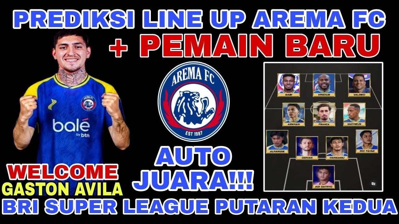 Ngeri🔥 PREDIKSI LINE UP AREMA FC DI BRI SUPER LEAGUE 2025/2026 PUTARAN KEDUA TERBARU | AUTO JUARA🔥