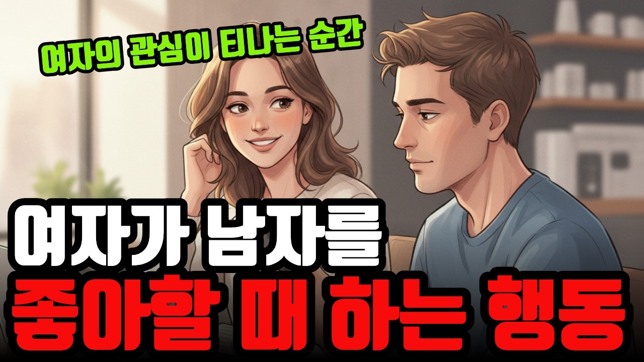 여자가 남자를 좋아할 때 남몰래 하는 행동/여자가 이런 행동을 한다면 100% 호감입니다.