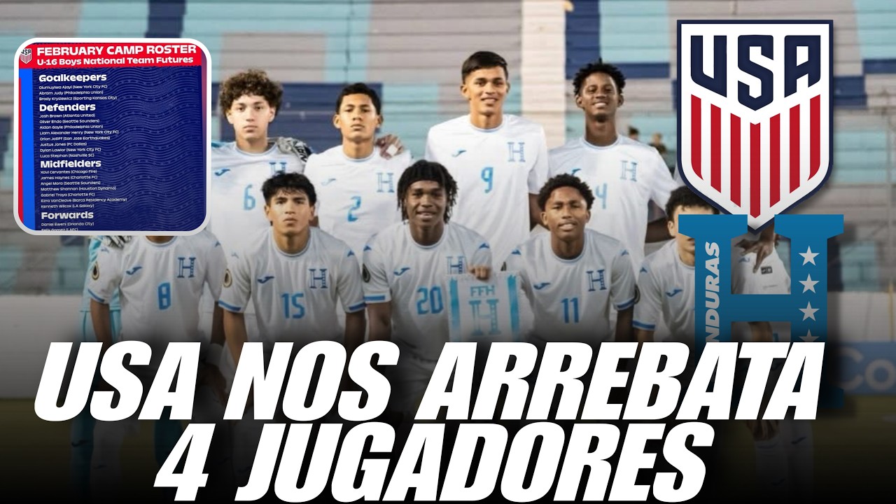 SELECCION DE HONDURAS PIERDE 4 JUGADORES POR ESTADOS UNIDOS