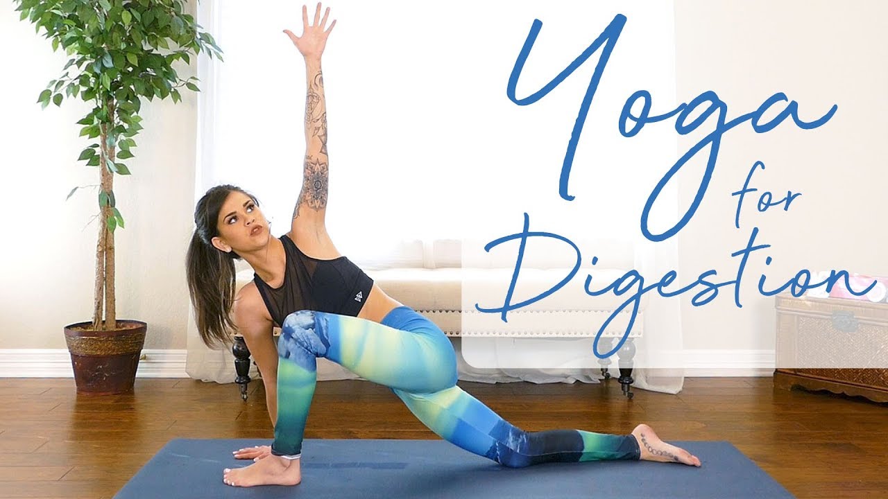 20 Minute Yoga for Digestion, Bloating & Belly Fat, Relaxing Flow At Home, Julia Jarvis