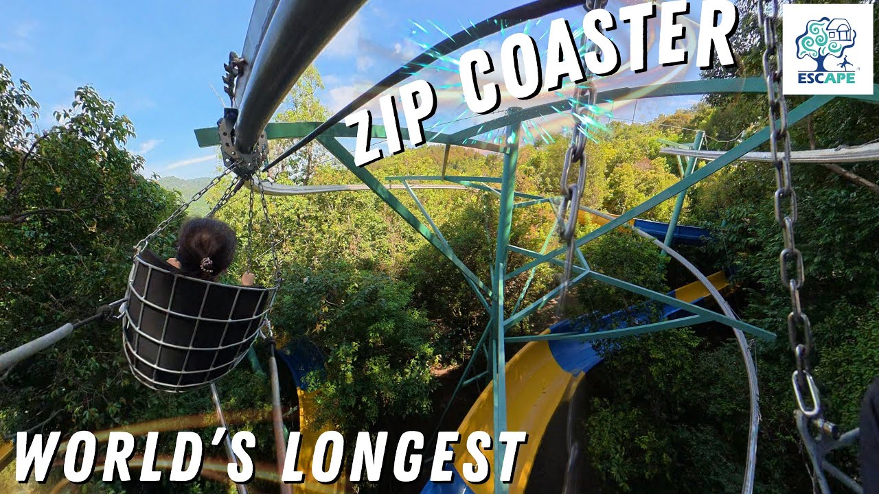 Ride the World&rsquo;s Longest Zip Coaster at Escape Penang! | POV 360 Adventure
