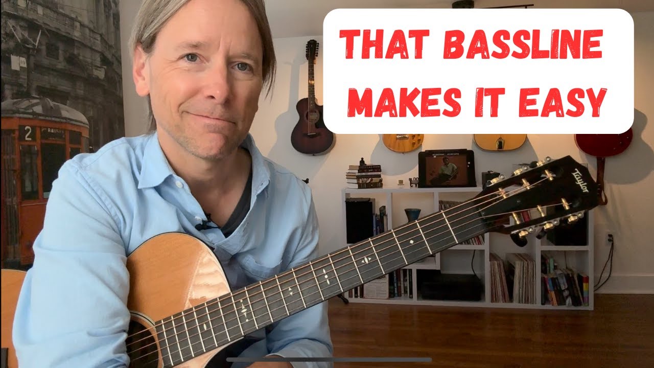 My Girl - The Temptations | Easy Acoustic Guitar Lesson (bass line, riff, & strumming)
