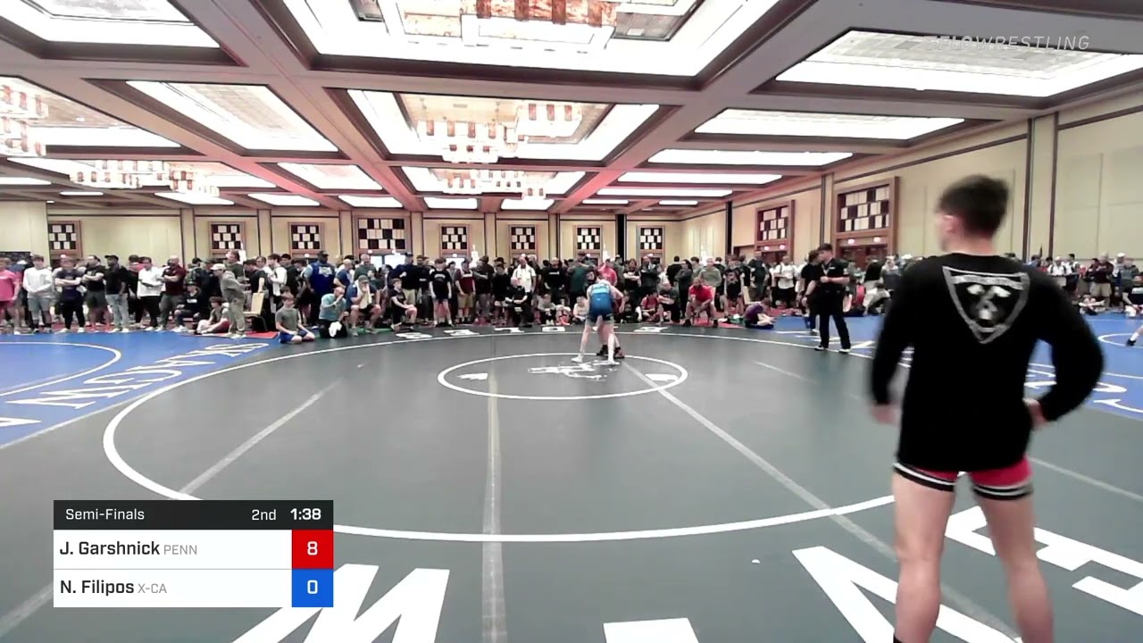 106 Lbs Semifinal - Josef Garshnick, Pennsylvania Vs Nikos Filipos, X-Calibur Athletics Wrestling