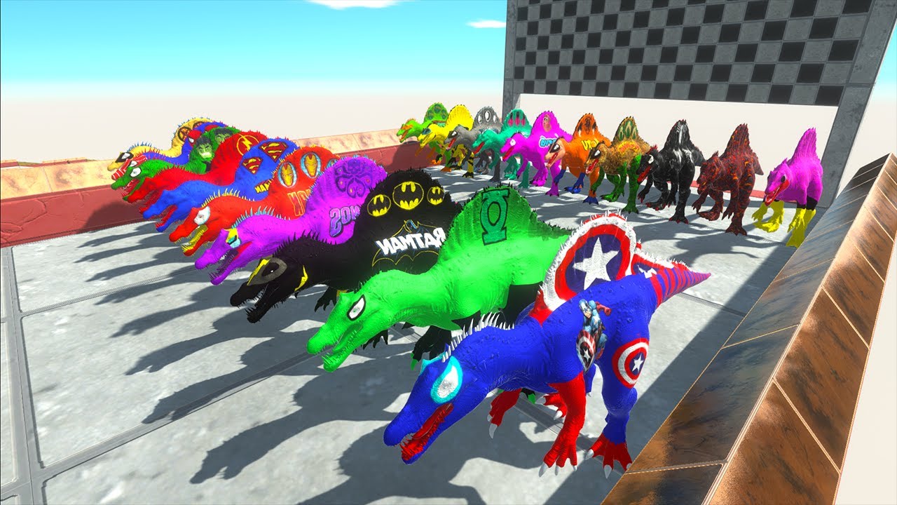 Spinosaurus Dinosaur Army Dc Marvel Speed Race Championship Hunting Found Jurassic world evolution 2