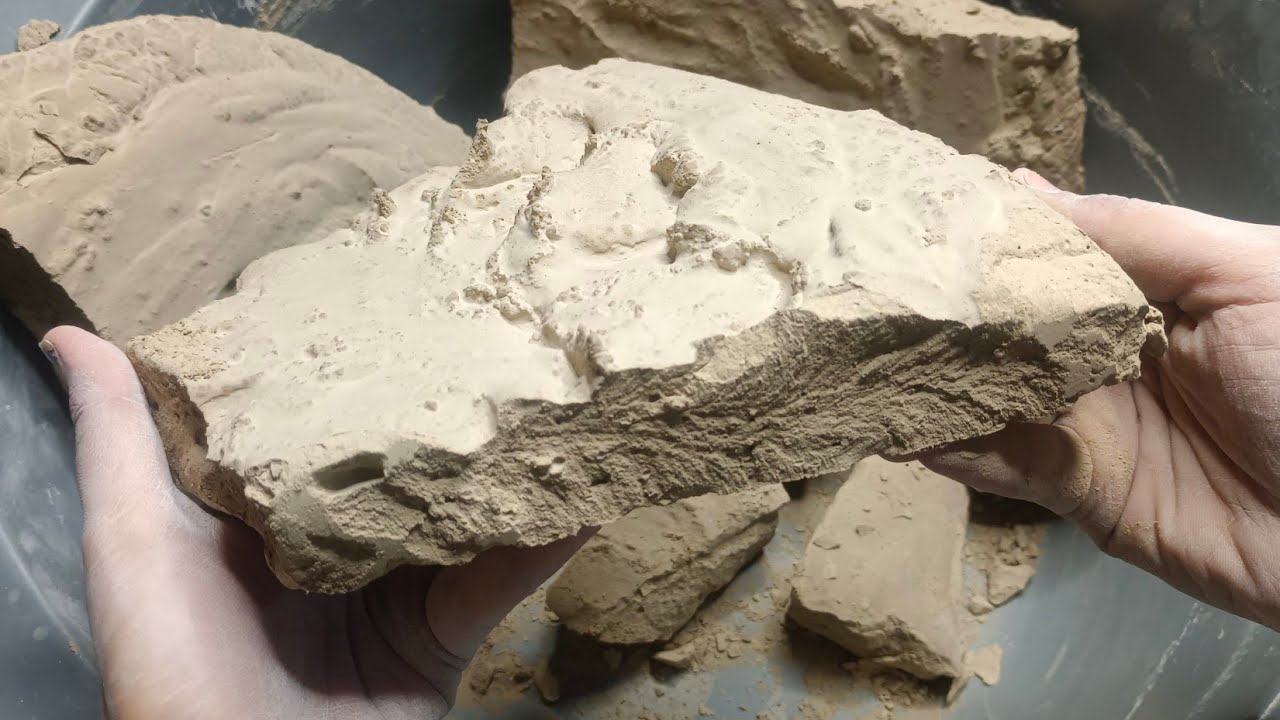ASMR: pure soft  mud 🤧 dusty 🍨 creamy texture such a mouthwatering 🤤😋🤤 crumbling.