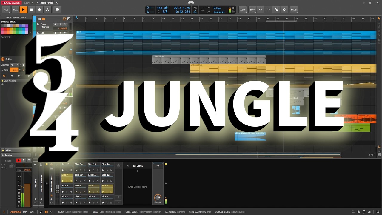 jungle music in 5/4 time