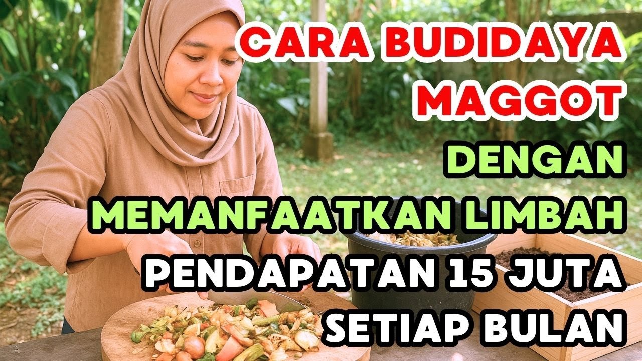 CARA BUDIDAYA MAGGOT DENGAN MEMANFAATKAN LIMBAH‼️ PENDAPATAN 15 JUTA SETIAP BULAN‼️