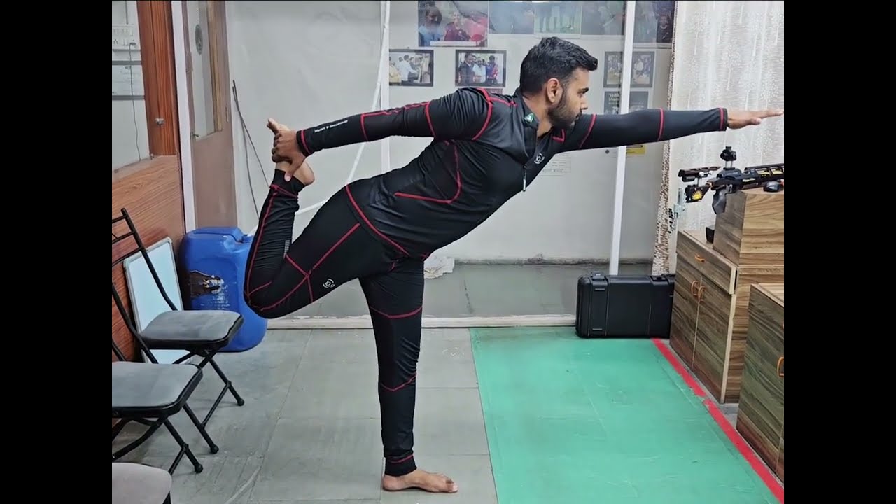 Shooting Streches and Balancing Exercise for Rifle and Pistol #sports #motivation #warmup #exercise
