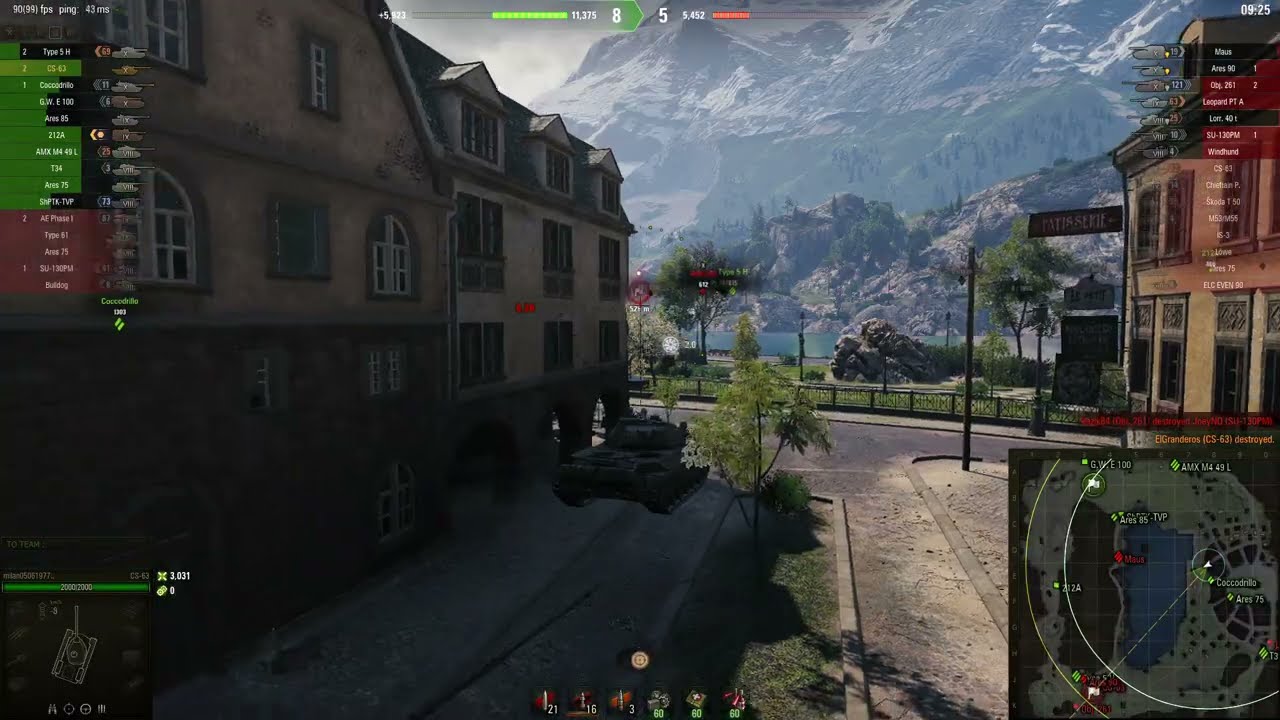 CS-63 - Invisible Hunter in Middle of the City  - World of Tanks
