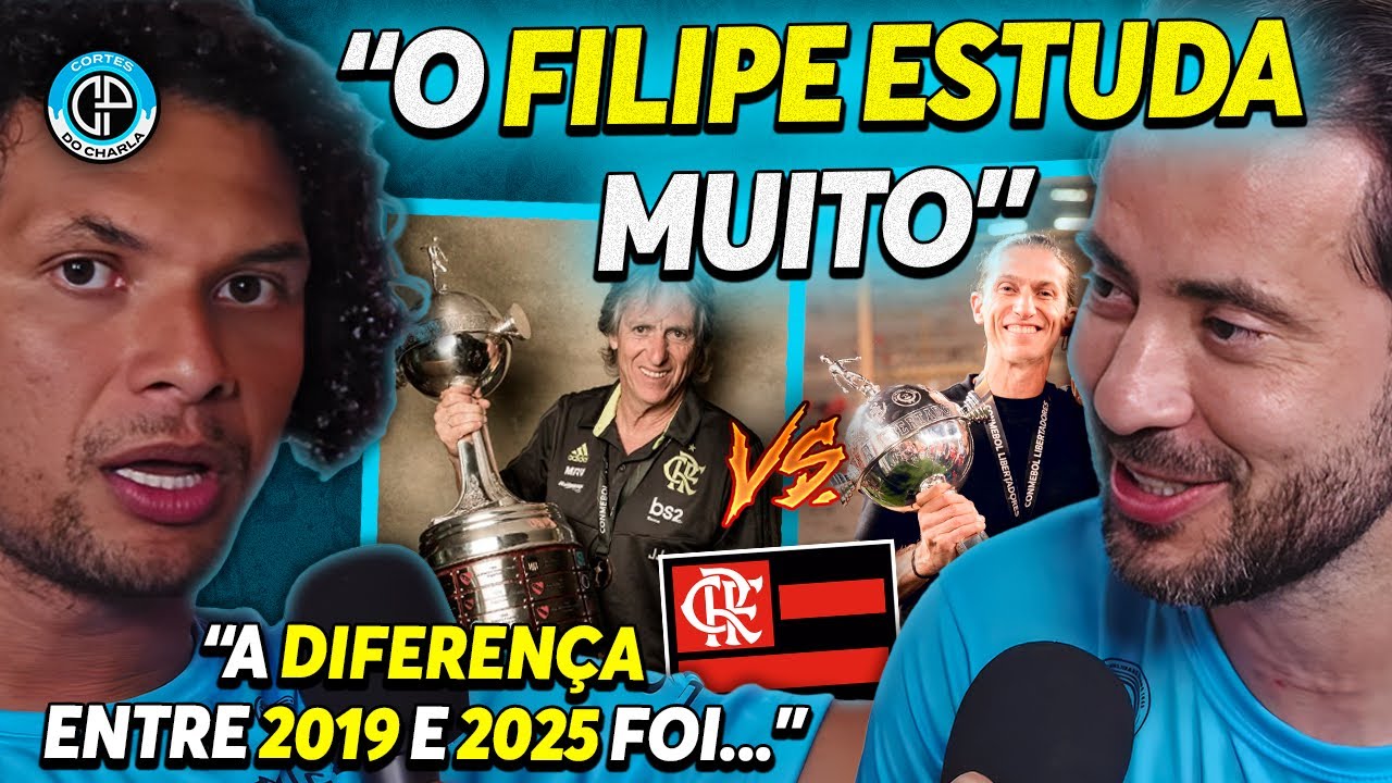 &Eacute;VERTON RIBEIRO E AR&Atilde;O D&Atilde;O AULA SOBRE FLAMENGO 2019 X FLAMENGO 2025