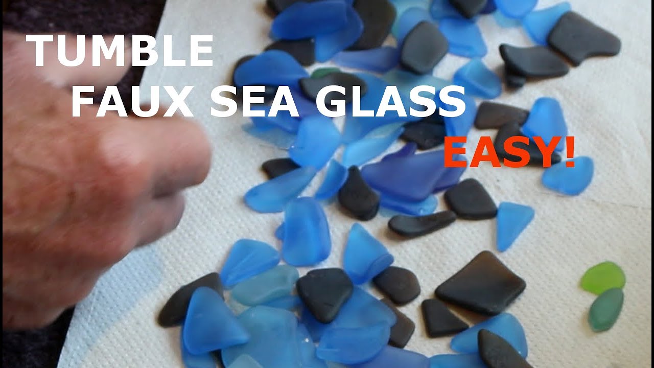 Using a Rock Tumbler to create faux Sea Glass. Easy three day tumble.