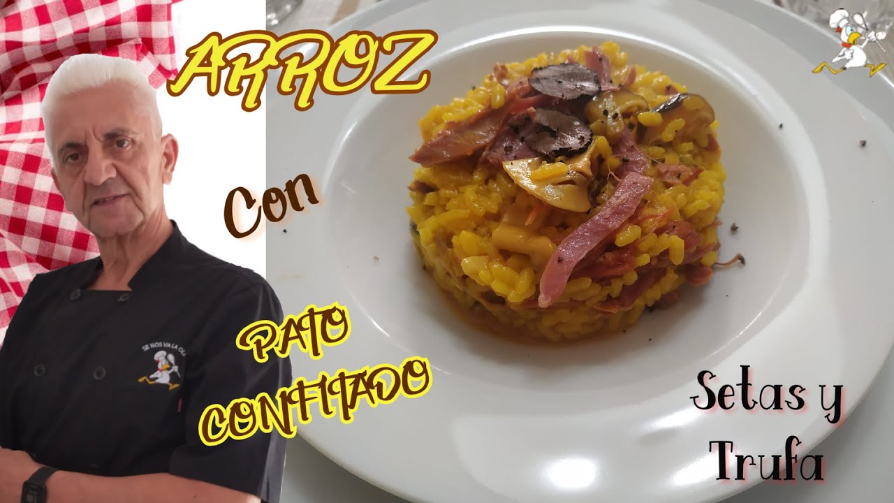 ARROZ CON PATO CONFITADO, SETAS Y TRUFA