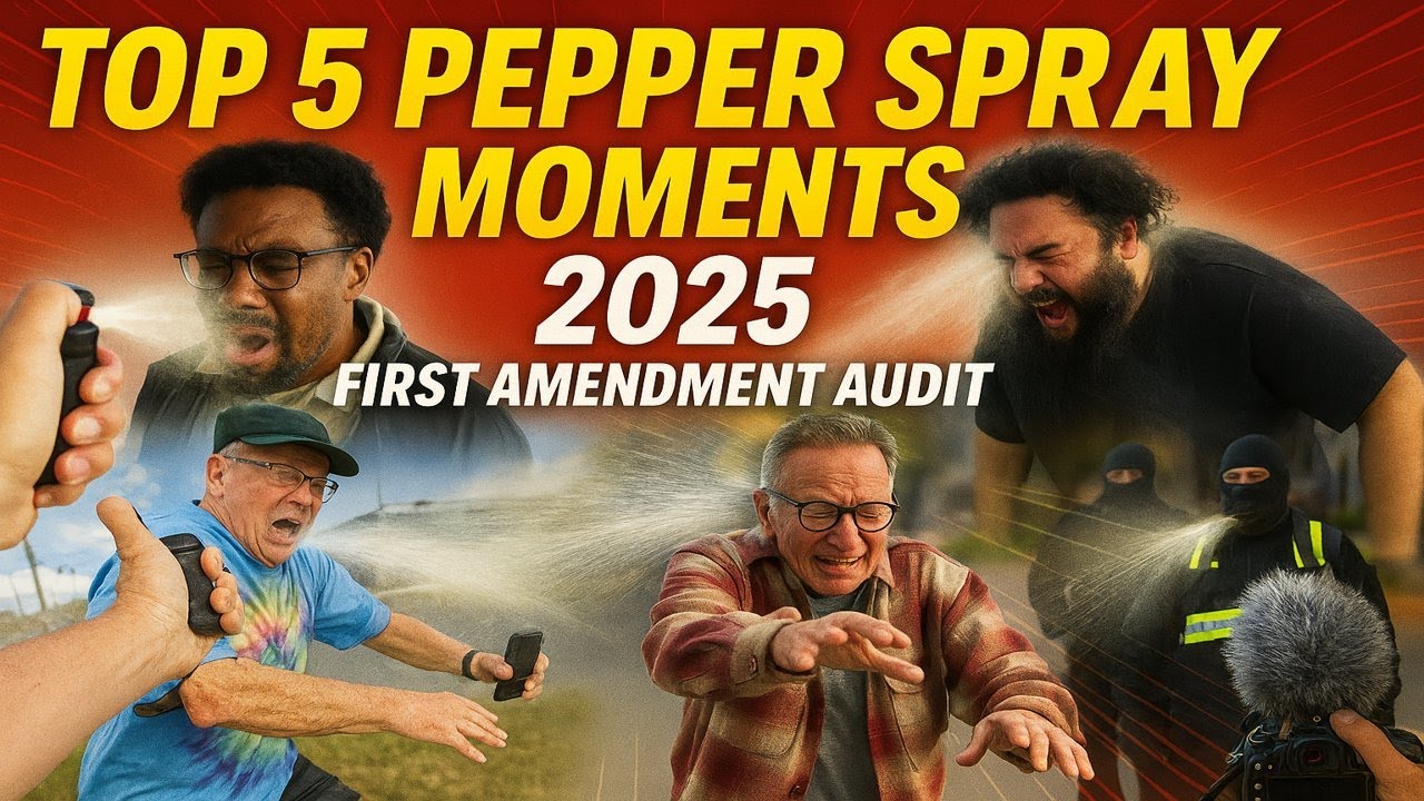 Top 5 Pepper Spray Moments Of 2025! | First Amendment Audit | FACE FULL OF PEPPER SPRAY
