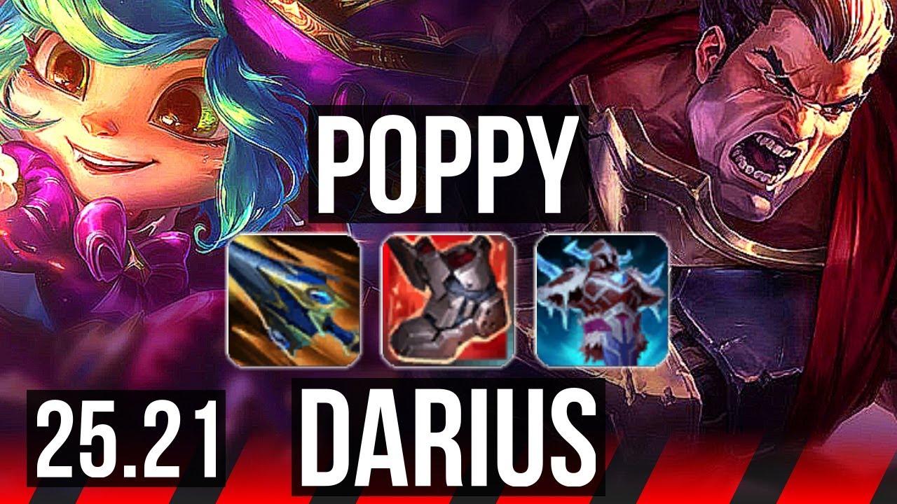 POPPY vs DARIUS (TOP) | 8/1/13, Legendary, 37k DMG | EUW Master | 25.21