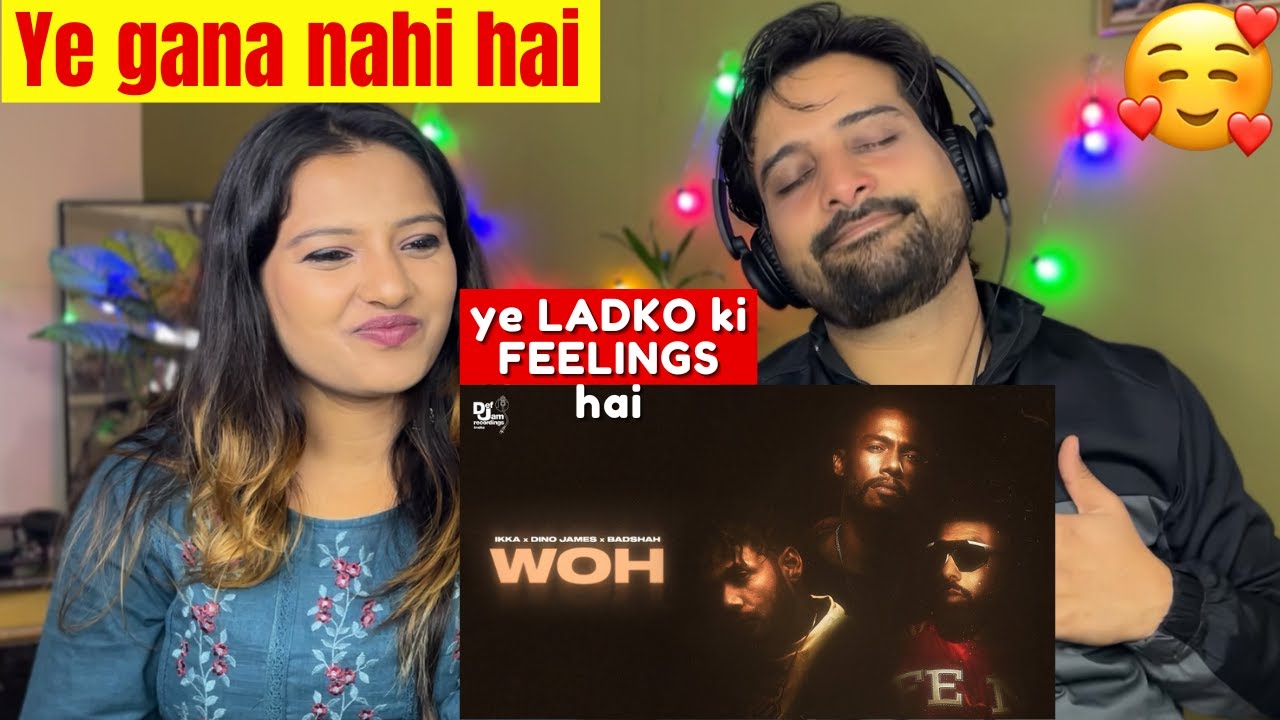 WOH – Ikka x Dino James x Badshah (Official Lyric Video) | REACTION | Funkie Couple Vlogs