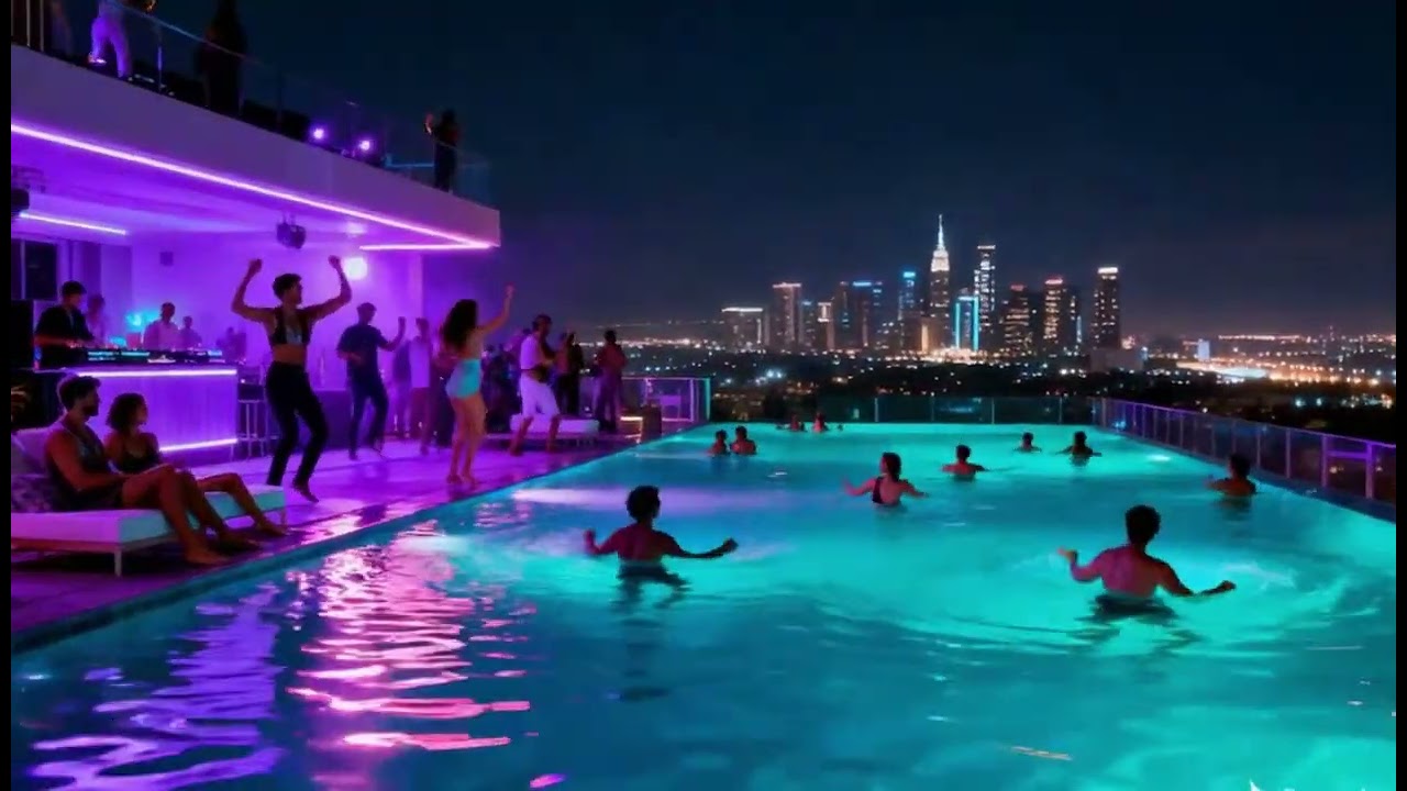 Aqua Bass Party | DJ Full Bass Beats in a Poolside Atmosphere