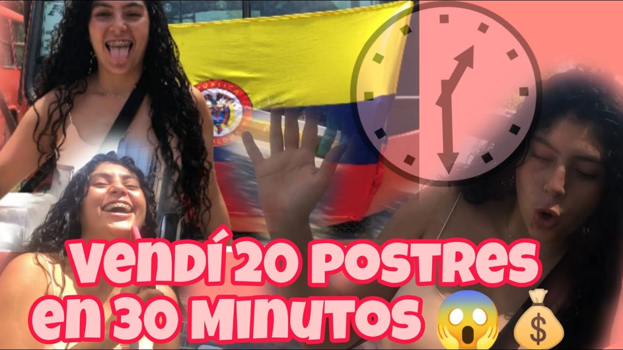 Reto de VENTA en el Paro😱 20 Postres en 30⏰en Ibagué Tolima