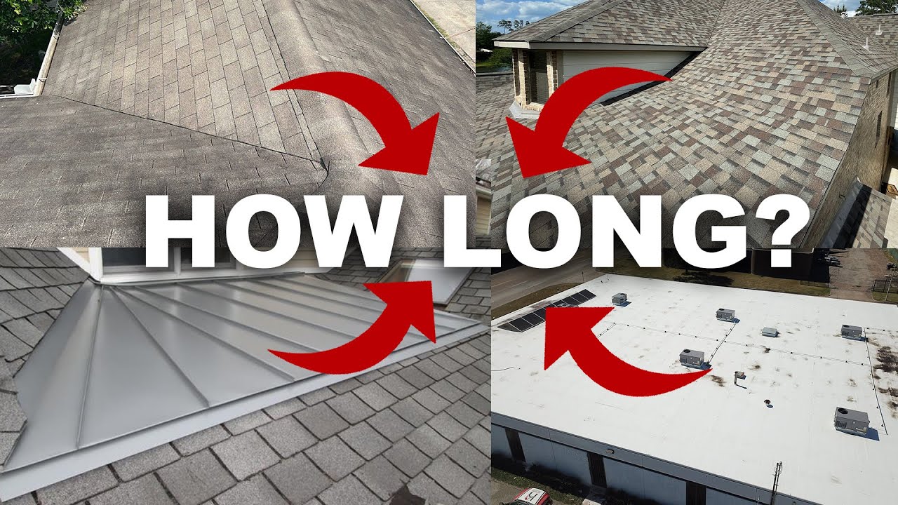 How Long Does A Roof Last? 3-Tab, Architectural Shingle, Metal, TPO, PVC