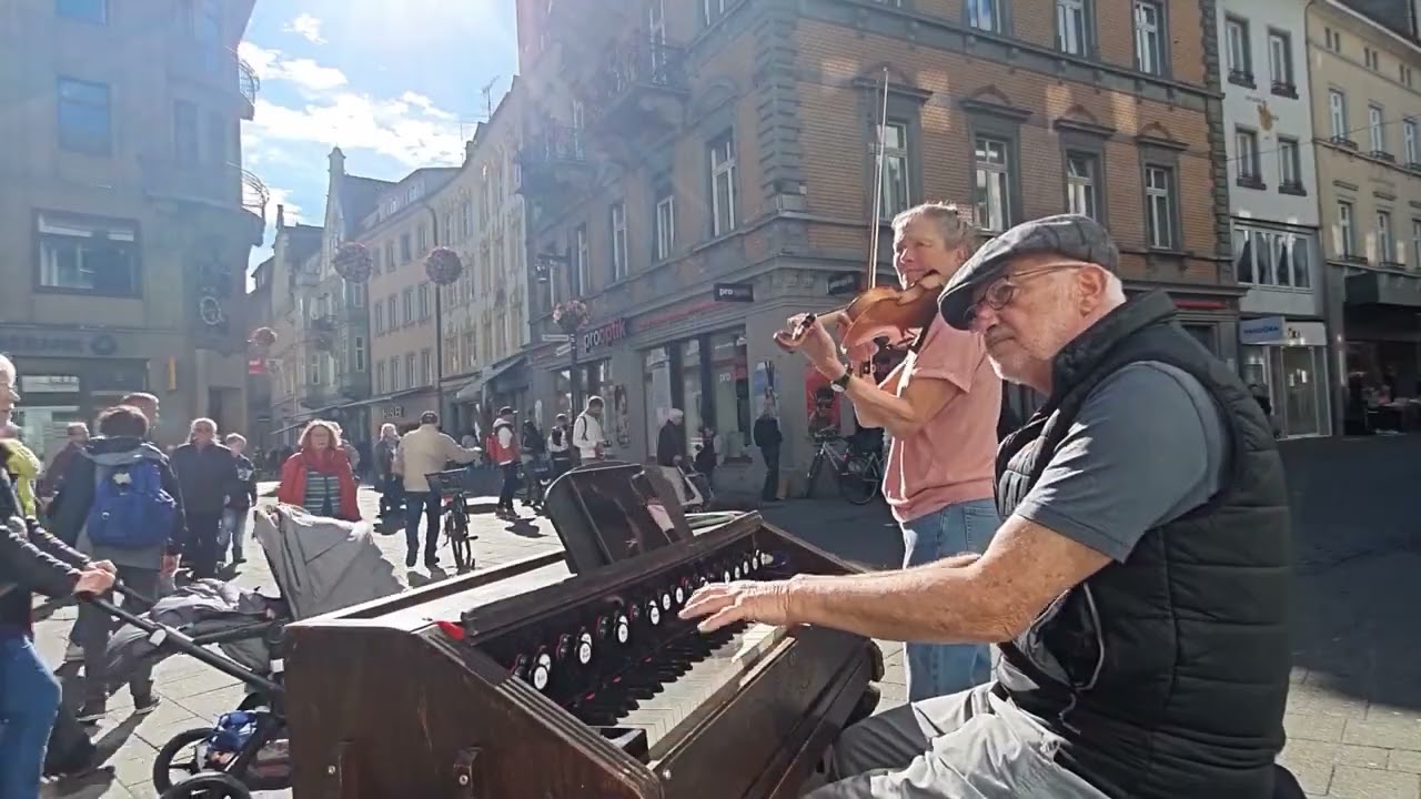 Swedish folk music, street music in Konstanz 2024