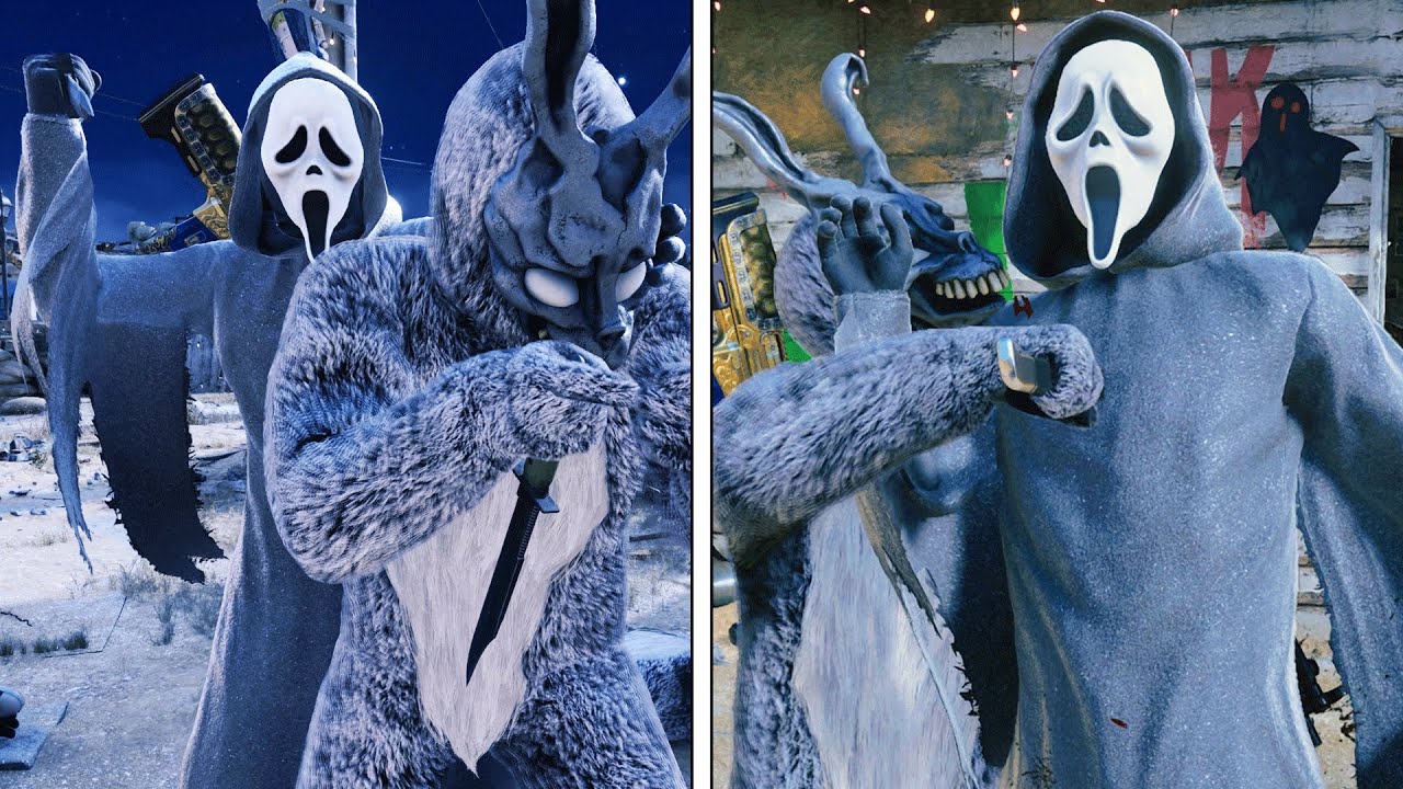 Ghostface vs Frank the Rabbit Takedowns and Finishing Moves - Call of Duty: Black Ops Cold War