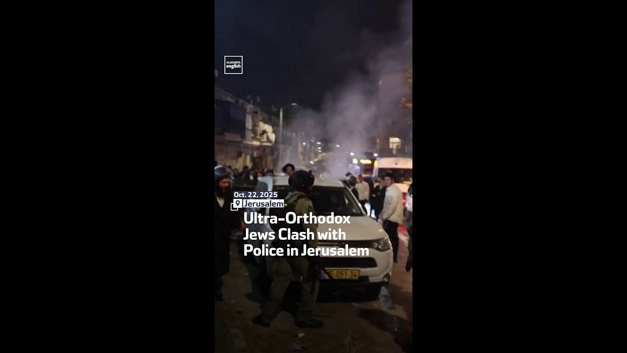 Ultra-Orthodox Jews Clash With Police In Jerusalem