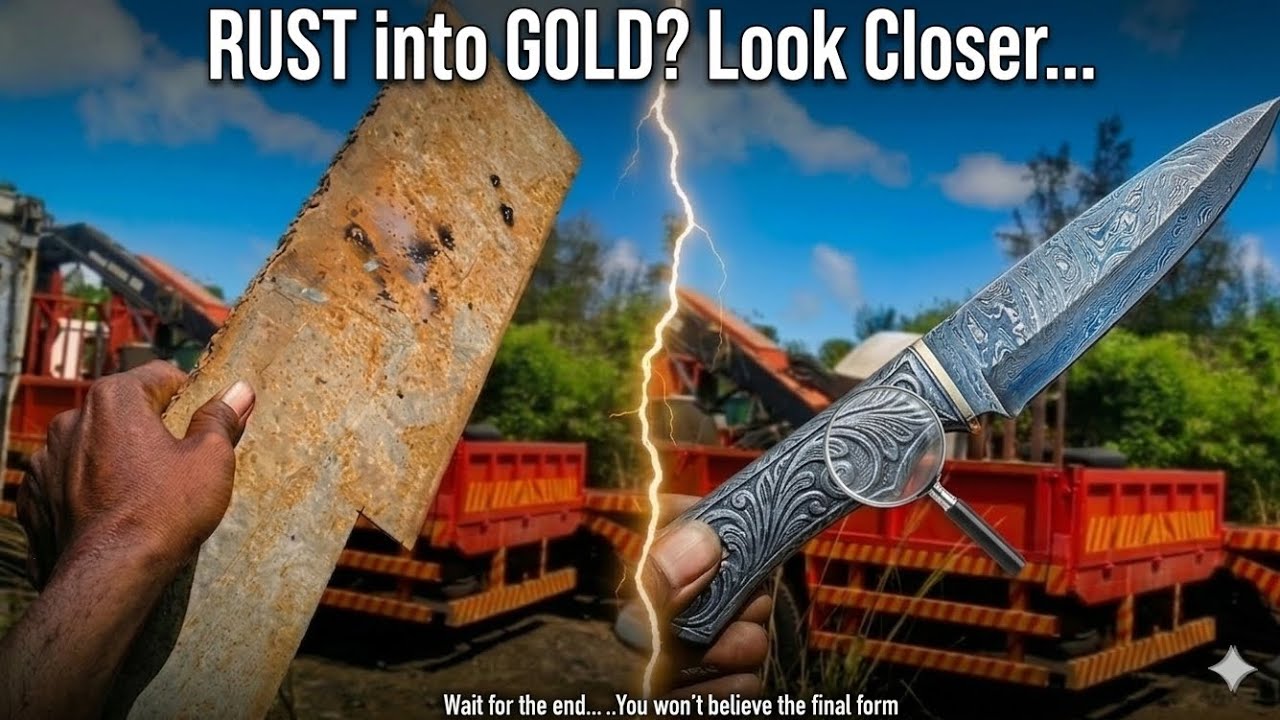 Transforming Rusty Scrap into a Masterpiece! 🔥