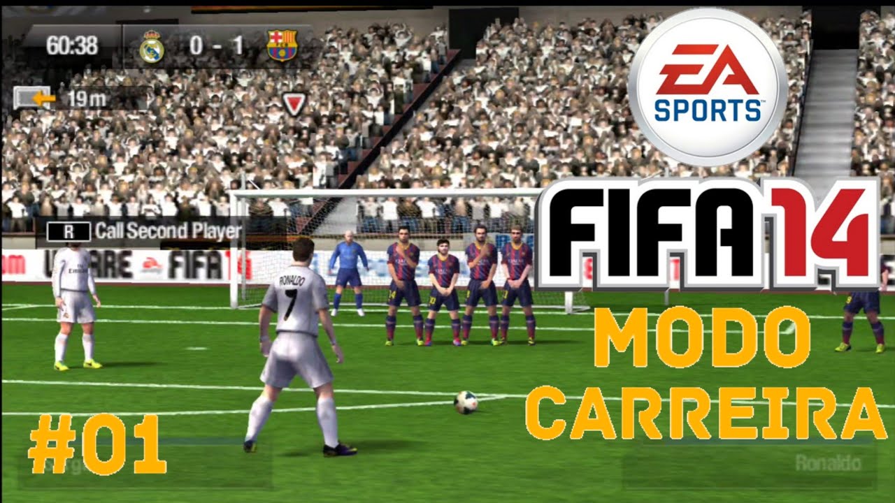 Modo Carreira FIFA 14 PSP - início com Real Madrid #01